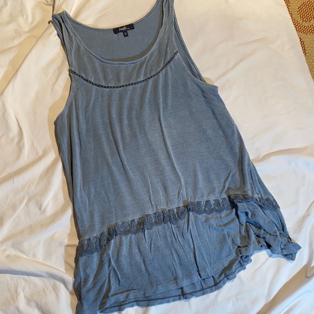 Angels Large Lace Trimmed Tank Tunic